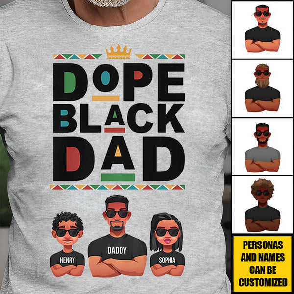 Black father hot sale shirt