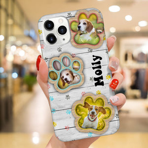 Cute Upload Photo Puppy Pet Dog Paw Personalized Phone Case