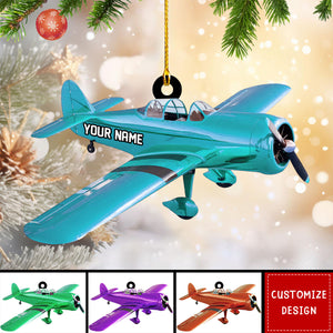 2024 New Release Personalized Airplane Christmas Ornament