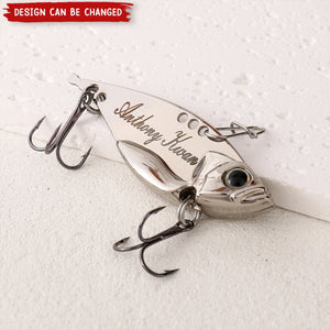 Personalized Engraved Fishing Lure Hook - Gifts For Fishing Lover