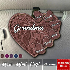 Grandma Belongs To Grandkids - Personalized Car Visor Clip