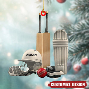 Personalized Cricketer Ornaments Gift for Cricket Lover - 2024 New Release