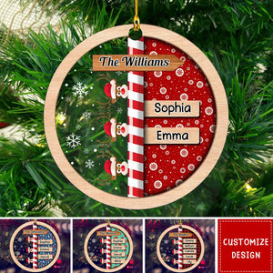 Custom Family Name Christmas - Personalized Custom Acrylic Ornament - 2024 New Release