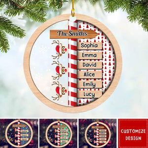 Custom Family Name Christmas - Personalized Custom Acrylic Ornament - 2024 New Release