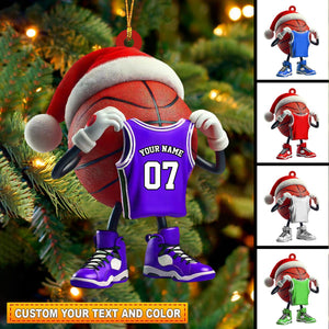 Personalized Basketball Christmas Ornament-Gift For Basketball Players and Fans-2024 New Release