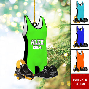 Personalized Wrestling Christmas Ornaments - 2024 New Release