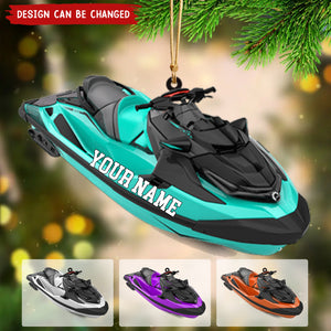 Personalized Watercraft Boat Christmas Acrylic Ornament