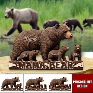 Mama Bear-Personalized Mother Acrylic Plaque