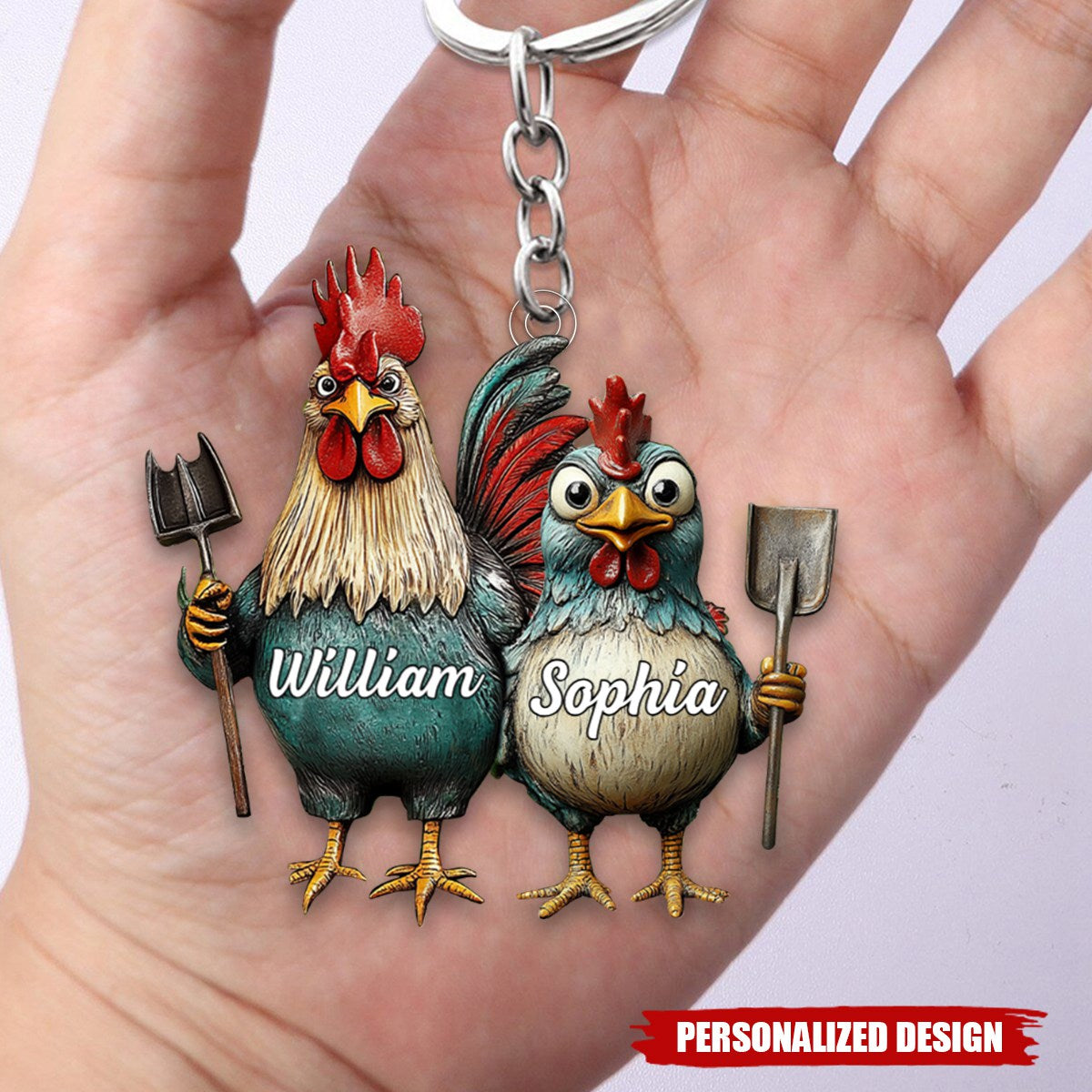 Personalized Couple Keychain-Valentine Gift