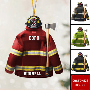 Personalized Firefighter Uniform Christmas Ornament-2024 New Release