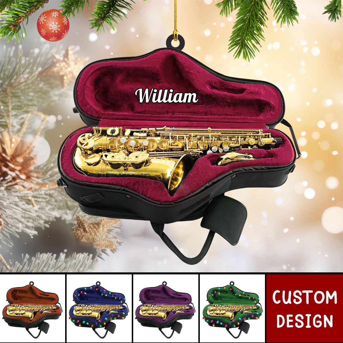 Personalized Saxophone Ornament-Gifts For Saxophonist-2024 New Release