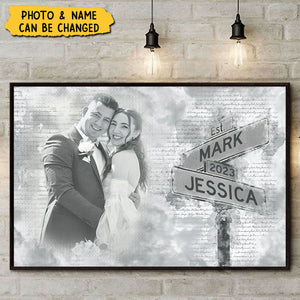 Custom Photo I Need You Because I Love You - Couple Personalized Horizontal Poster - Gift For Husband Wife, Anniversary