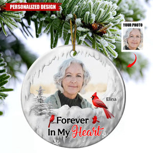 2024 New Release I'm Always With You Cardinal - Personalized Circle Ceramic Ornament