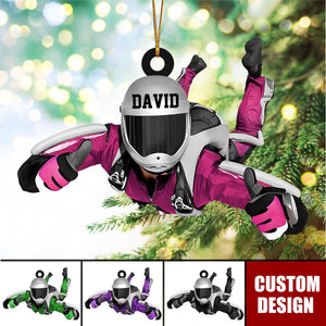 Personalized Skydiving Christmas Ornament, Gift For Skydiving Lovers - 2024 New Release