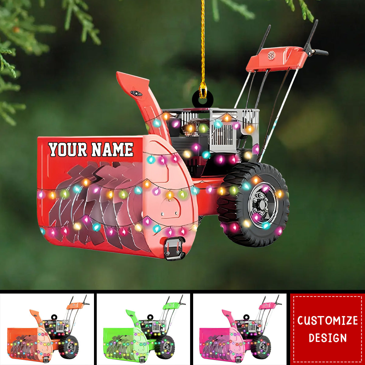 Personalized Snow Blowers Christmas Ornament 2024 New Release yeetcat