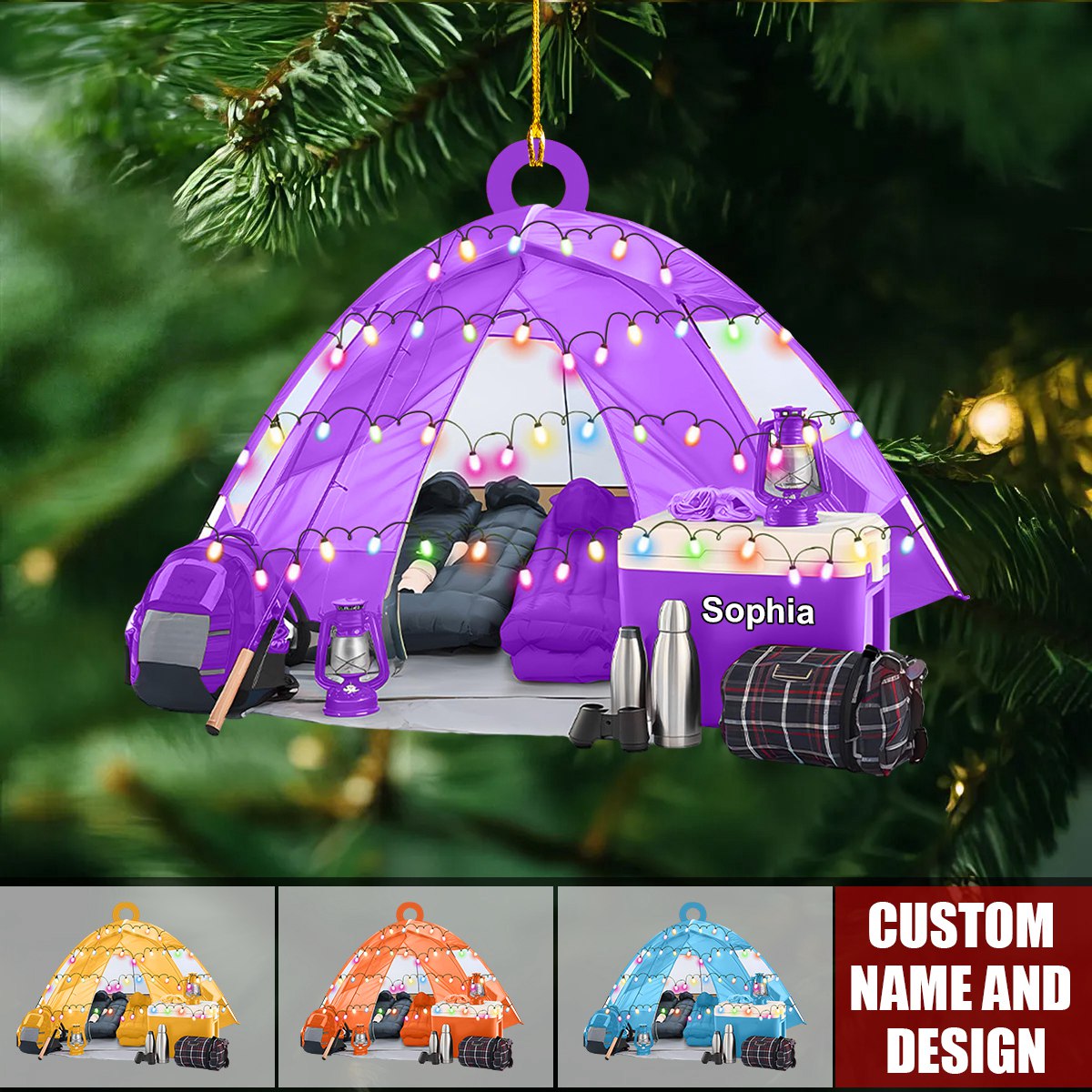 2024 New Release Personalized Camping Christmas Ornaments -Gifts For Camper