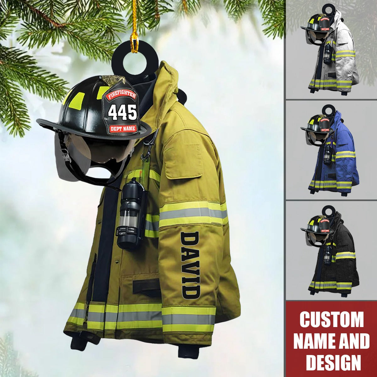 2024 New Release Personalized Firefighter Christmas Ornaments -Gifts For Firefighter