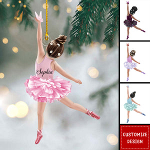 Personalized Girl Ballet Ornament-Gifts For Ballerina