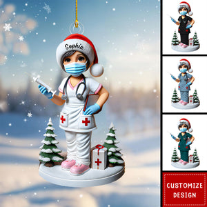 Personalized Nurse Christmas Ornament Gift For Healthcare Workers-2024 New Release