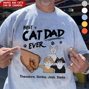 Best Cat Dad Personalized Shirt, Funny Father's Day Gift For Cat Dad