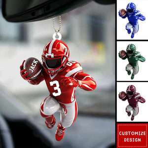 American Football Personalized Car Ornament - Gift For American Football Lovers