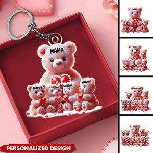 Personalized Mama Keychain- Gift For Mom,Grandma