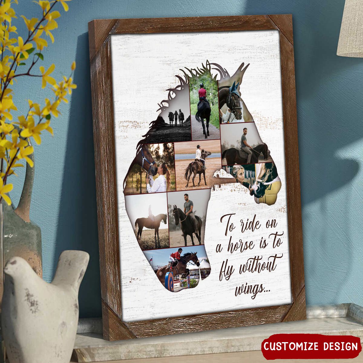 Horse Photo Collage - Personalized Poster, Gifts For Horse Lovers, Horseback Riders