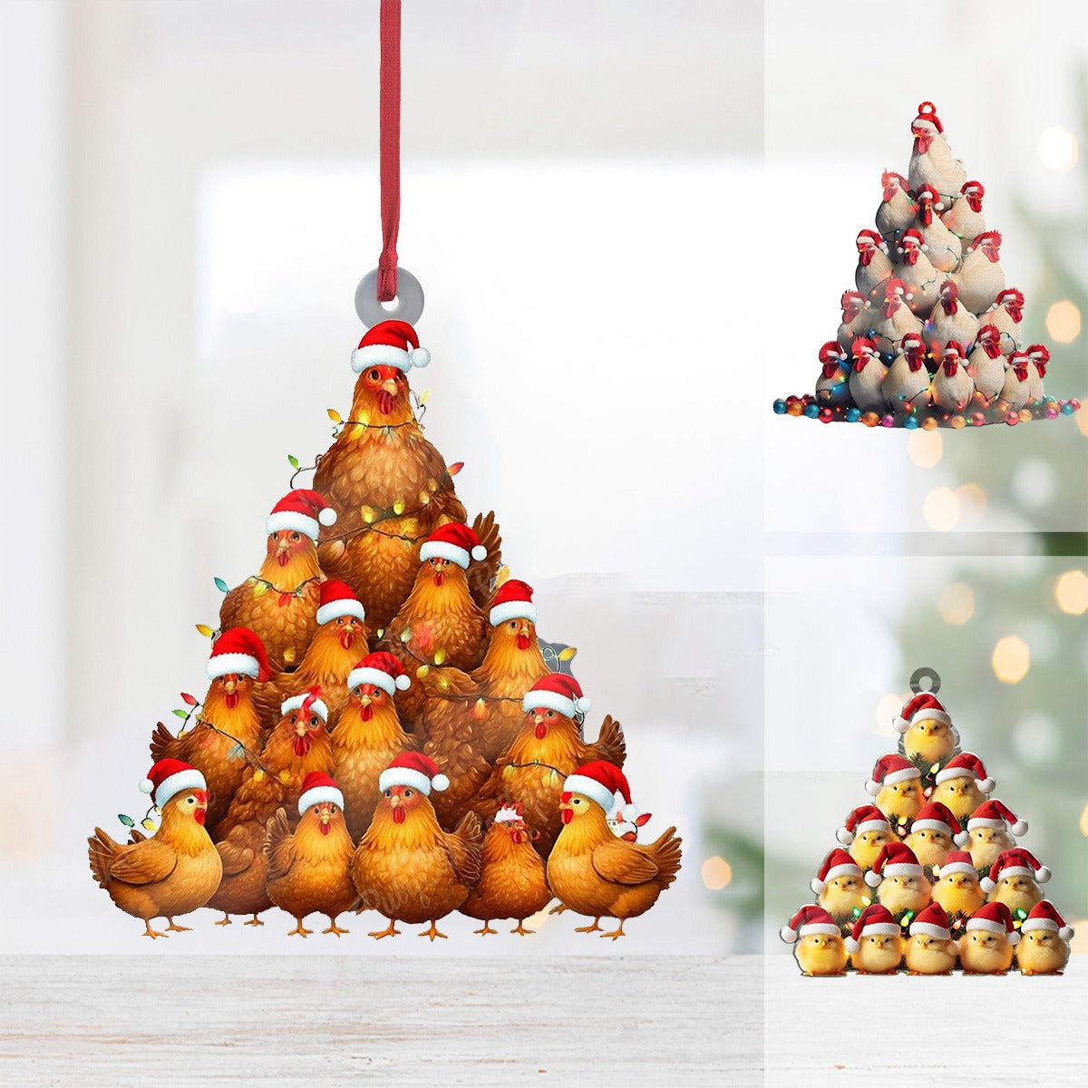 2024 New Release - Chicken Christmas Tree Ornament