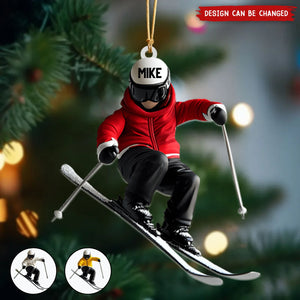 Personalized Skiing Ornament, Gifts For Skiing Lovers-2024 New Release