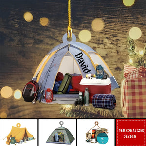 2024 New Release Personalized Camping Christmas Ornament ,Camping Lover Gift, Camping Lover Ornament, Keepsake Gift For Camper, Hiking Decor Gift