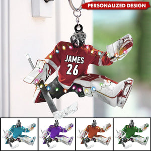 Personalized Hockey Player Keychain-Gift For Hockey Lovers - 2024 New Release