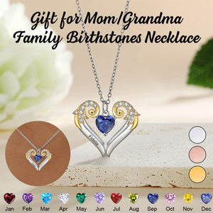 Personalized Mother's Necklace with Birthstone-Mother's Day Gift