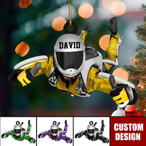 Personalized Skydiving Christmas Ornament, Gift For Skydiving Lovers - 2024 New Release