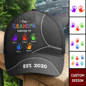 This Grandpa Belongs To - Personalized Classic Cap