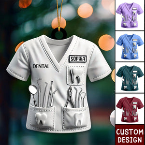 Personalized Dental Uniform Christmas Ornament - 2024 New Release