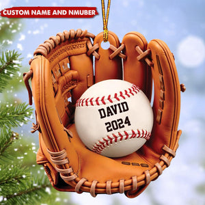 Personalized Baseball Christmas Ornament-Gifts For Baseball Lover,Baseball Team-2024 New Release