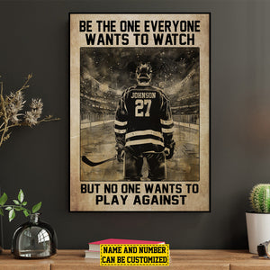 Personalized Hockey Life Lessons Poster- Gift For Hockey Lovers