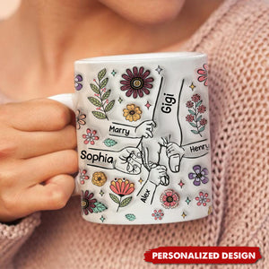 Personalized Holding Grandma/Mom's Hand Mug