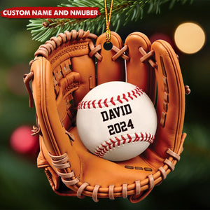 Personalized Baseball Christmas Ornament-Gifts For Baseball Lover,Baseball Team-2024 New Release