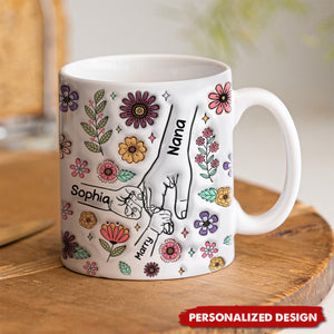 Personalized Holding Grandma/Mom's Hand Mug