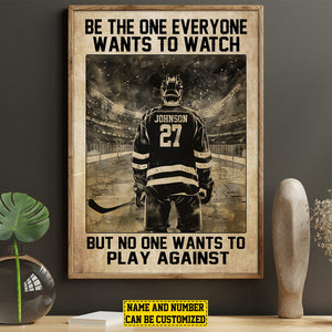 Personalized Hockey Life Lessons Poster- Gift For Hockey Lovers