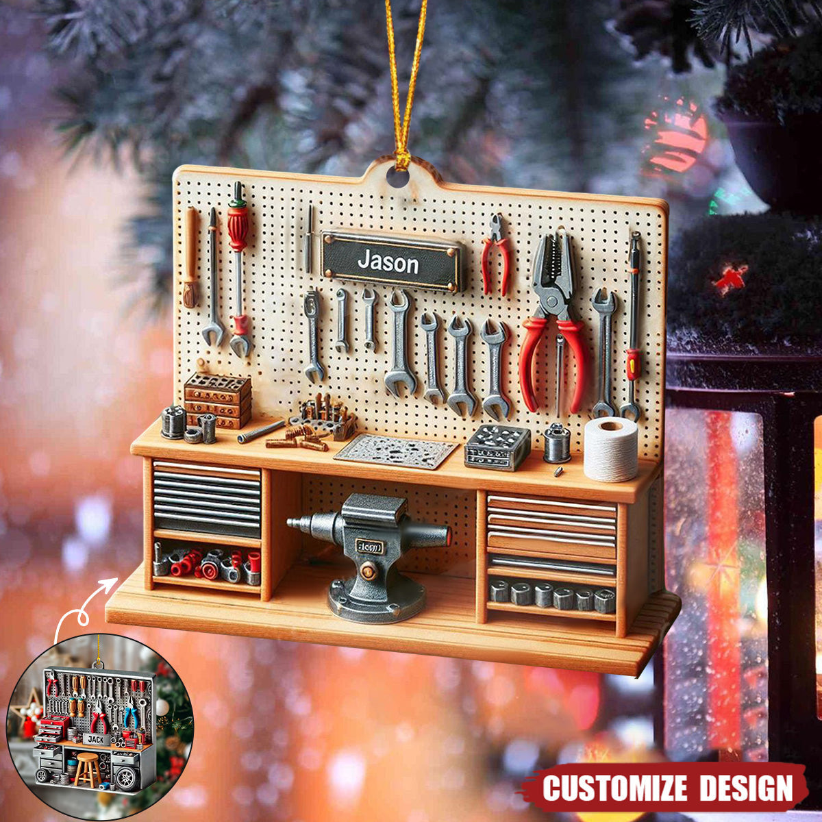 Personalized Mechanic Tool Box Ornament - 2024 New Release