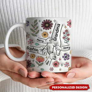 Personalized Holding Grandma/Mom's Hand Mug