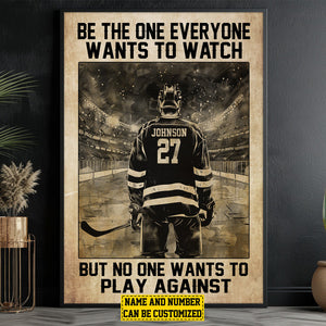 Personalized Hockey Life Lessons Poster- Gift For Hockey Lovers