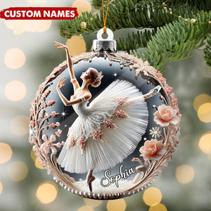 Personalized Ballerina Christmas Ornament - Gifts For Teacher Ballet & Ballet Lovers