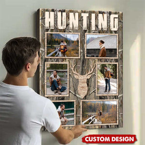 Personalized Hunting Photo Collage Poster, Gift for Hunters