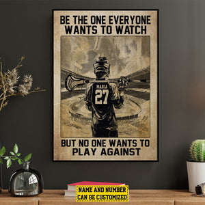 Personalized Lacrosse Motivation Poster- Gift For Lacrosse Lovers