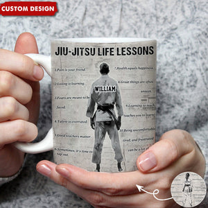 Personalized Jiu-Jitsu Life Lessons Mug-Gift For Jiu-Jitsu Lovers