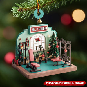 Personalized Gym Studio Christmas Ornament-Gifts For Gym Lovers-2024 New Release