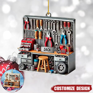 Personalized Mechanic Tool Box Ornament - 2024 New Release